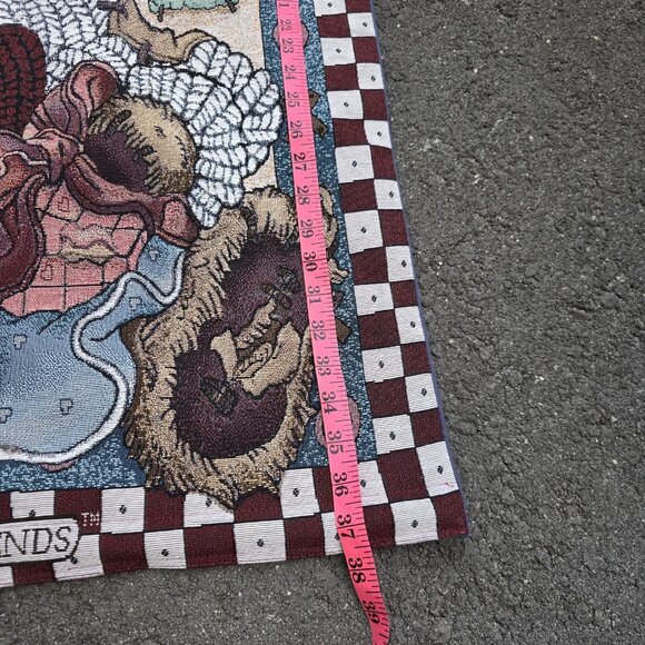 Boyd Bears and Friends Love Conquers All Tapestry Wall Hanging Vintage 38 x 26in - Picture 6 of 8